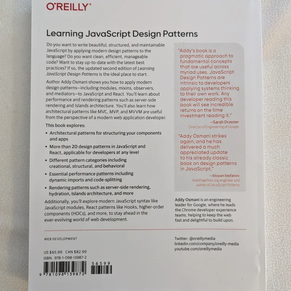 Learning JavaScript Design Patterns Book - Picture 2 of 2